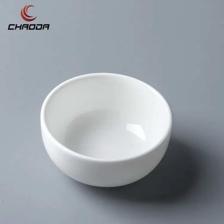 3 inch Round small dish white ceramic soy sauce bowl sauce plate small dishes white porcelain sauce dish white Ceramic
