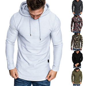 Sweat à capuche blanc uni 100% coton - Product Image 1