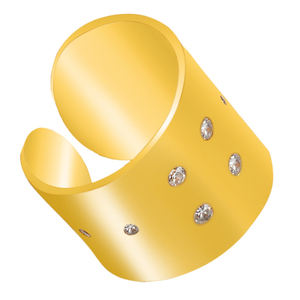 Anillo de Plata de Ley 925 unisex Zirconia cúbica natural chapado en oro CASA DE PLATA fabricación al por mayor para fiestas de boda - Product Image 3