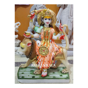 Makrana Marble Maa Jagdambe Gauri <b>Statue</b> - Product Image 1