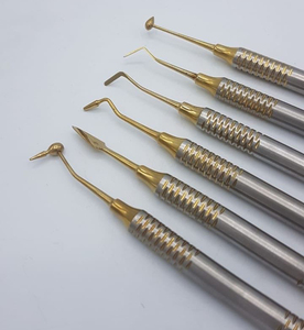 Gold/Blue Coated Dental Composite Filling Instrument Kit ISO Quality <b>Certification</b> Handpiece Restorative Kit Made of Steel - Product Image 1