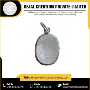 Pendentif en pierres précieuses en argent sterling 925 de meilleure qualité Bijoux de fournisseur indien de luxe avec pendentifs à breloque à motif numérique - Product Image 6