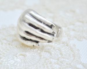 Hand of Fathima, Hamsa Ring, Khamsa Silver Ring, Kabbalah Ring, Middle East, Palm Ring, Fingers Ring, Historical Amulet, Talism - Product Image 1