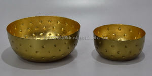 Bol de service en fer fait main personnalisé à la vente chaude, style américain, avec un design de forme unique pour la décoration de la maison et les fêtes - Product Image 3