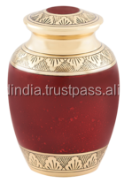 Urna Funeraria de Latón Plateado Estilo Americano para Cremación de Adultos por Brassworld India FU-232 - Product Image 4