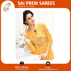 แขนยาวผ้าฝ้าย Kurti Tunic Tops - Product Image 3