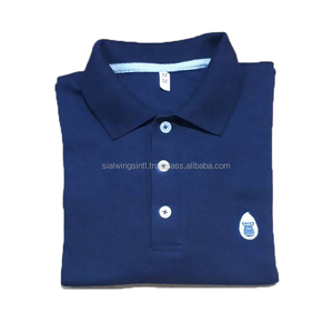 Sialwings logotipo personalizado 100% algodón para Polo para hombre tela de punto teñida Lisa informal de alta calidad personalizable - Product Image 6