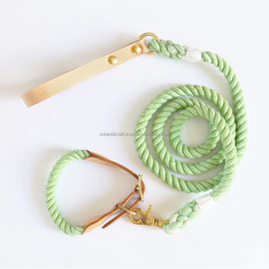 Mint Dog <b>Collar</b> and <b>Leash</b> Dog Leather <b>Collar</b> - Product Image 1