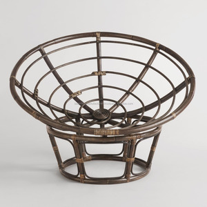 Cadre de chaise Papasan Taupe, fabriqué à la main au Vietnam - Product Image 4