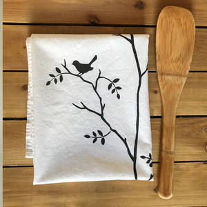 100% GOTS Certificado de alta calidad diseñador algodón harina saco absorbente cocina paño de cocina con etiqueta de marca personalizada - Product Image 2