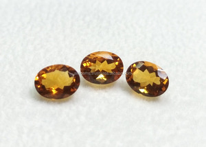 พลอยซิทรินสวยงาม ขนาด 9x7 มม. ถึง 14x10 มม. รูปทรงวงรี สำหรับทำเครื่องประดับ พลอยซิทรินเจียระไนทรงเหลี่ยม - Product Image 3