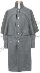 Haute qualité nouvelle Trench à la mode broderie à la main 100% laine longs grands manteaux britanniques - Product Image 6