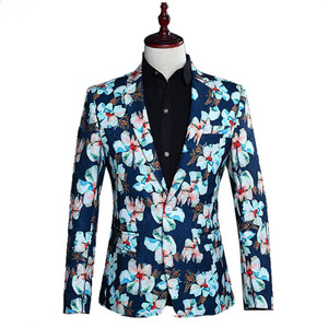 <span class=keywords><strong>Blazer</strong></span> Floreali Personalizzati di Alta Qualità con Stampa Colorata per <span class=keywords><strong>Uomo</strong></span> Completi <span class=keywords><strong>Blazer</strong></span> Maschili - Product Image 5