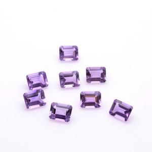 Octágono de amatista Natural de alta calidad certificado, piedra preciosa suelta, Color púrpura, semipreciosa para la fabricación de joyas - Product Image 1