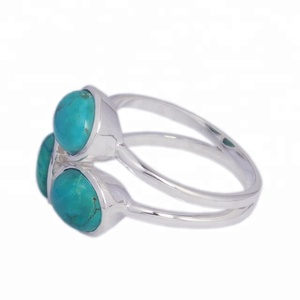 Beautiful <b>Turquoise</b> Stone Handmade Pure 925 Sterling Silver Heart <b>Ring</b> Cheap Price Silver Jewelry Eternity Vermeil <b>Rings</b> - Product Image 2