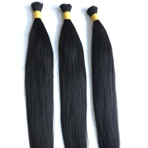 Soyeux Droite Vietnam Remy Extensions de Cheveux Longs Cheveux Humains Naturels En Vrac - Product Image 1