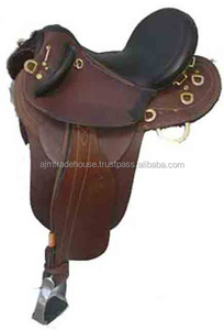 Magnifique selle de cheval australienne en cuir noir et brun, selle de cheval en cuir, selle de cheval professionnelle - Product Image 4