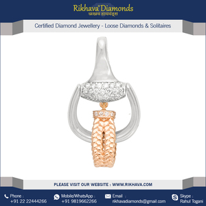 Collection de pendentifs et breloques en diamants de luxe en or blanc et rose - Product Image 3