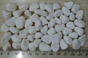 Galets de marbre blanc neige naturel, directement de l'usine, pierres décoratives, gravier blanc pour aménagement paysager, jardin, aquarium - Product Image 3