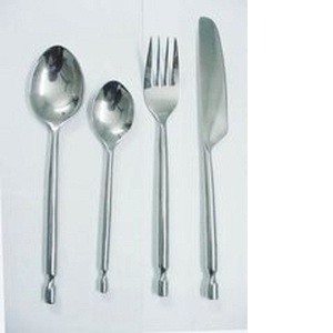 Juego de cubiertos de acero inoxidable ecológico de estilo real, 4 cubiertos de Metal sostenibles para el hogar, Hotel, fiestas, bodas - Product Image 1
