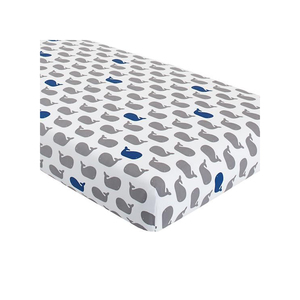 OEM Custom Logo Soft 100% Cotton Baby Crib Sheet - Product Image 1