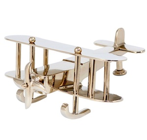 Avión decorativo de aluminio con globo - Product Image 5