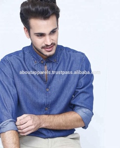 Nueva moda de moda, La Camisa vaquera más barata, ropa para hombres, venta al por mayor, fábrica de ropa vaquera para hombres de About Apparels - Product Image 3