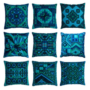 Wholesale Lot Blue Indian Beautiful Handmade Suzani <b>Cushion</b> Covers - Product Image 4