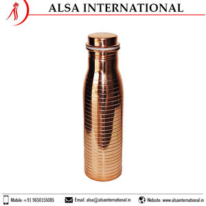 Bouteille d'eau isolée en cuivre de 750ml personnalisée par le fabricant OEM couvercle de boisson en métal unisexe écologique voyage en vrac direct - Product Image 6