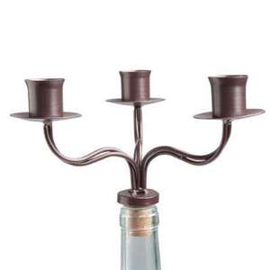 Metal Iron <b>Candle</b> Taper <b>Holders</b> & Bottle Stoppers - Product Image 1