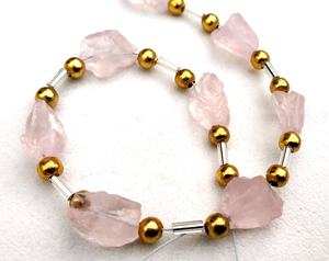 Offre de noël perles de Quartz Rose naturel, pierres précieuses brutes, perceuse supérieure non traitée pour la fabrication de bijoux perles - Product Image 5