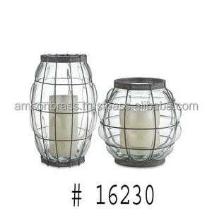 เชิงเทียนโลหะทรงวงรีทำจากเหล็กหล่อบน & ล่าง - Product Image 3