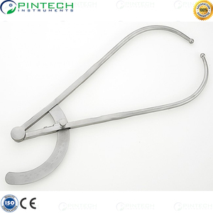 Pelvimeter en acier inoxydable de la Fondation Martin Surgical Instrument avec une plage de mesure de 50 cm et des marquages en pouces/centimètres - Product Image 1