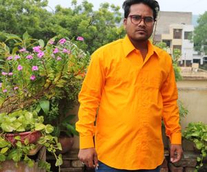 <b>Men's</b> Kurta Indian Cotton Long Sleeve Wooden Button One Pocket Front Side _ 12 - Product Image 2