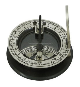 Shalinindia Solid Silver Sundial and <b>Compass</b> <b>Antique</b> Inspired Design <b>Compass</b> <b>Antique</b> Inspired Design CHCOM772 - Product Image 2