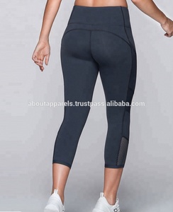 Mallas de yoga ajustadas para mujer, mallas de cintura alta transpirables reflectantes para correr de noche - Product Image 6