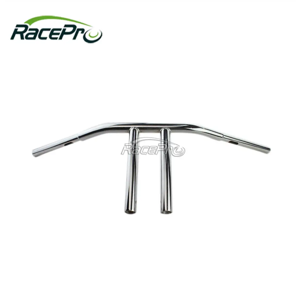 Cromo E Nero 1.5 "Buffalo Stile 10" Chopper T-Bar Manubrio Per Harley Moto