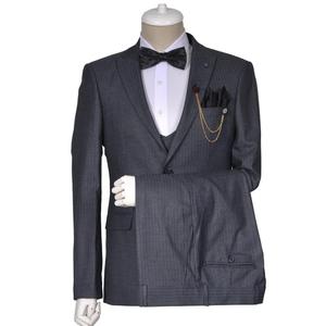 Turc qualité nouvelle mode trois pièces costumes sur mesure affaires blaze mode sur mesure bureau homme costume - Product Image 6