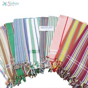 Kikoy-toallas de algodón tejidas con flecos para piscina, traje de baño de estilo keniano para playa - Product Image 6