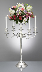 Candelabro Alto de Cristal y Aluminio Hecho a Mano, Ecológico, de Alta Calidad, Personalizable en Color y Tamaño, para Hogar/Oficina/Navidad - Product Image 4
