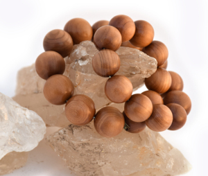 Tamaño de la muestra Marrón oscuro 6mm Otro patrón Rosario hindú Cuentas sueltas Color sándalo Fragancia de madera natural para la fabricación de pulseras - Product Image 1