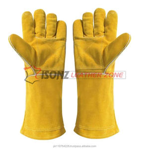 Gants de sécurité jaunes pour le soudage de la paume renforcée - Product Image 2