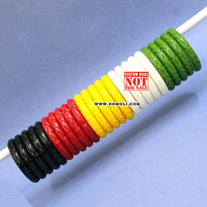 การสืบพันธุ์กว้างเรซิ่น Bakelite กำไลเครื่องประดับวินเทจเครื่องประดับที่ทำด้วยมือ - Product Image 4