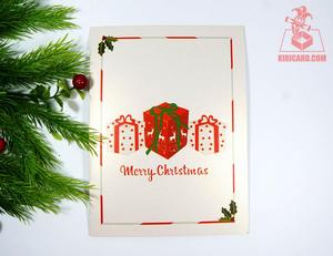 กล่องของขวัญกระดาษคริสต์มาสแบบสั่งทำพิมพ์ลายด้วย UV การ์ดป๊อปอัปตัดด้วยเลเซอร์งานหัตถกรรมสำหรับงานแต่งงานวันเกิด - Product Image 6