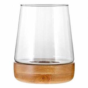 Grande bougie à cire en verre avec verre de bois, style créatif, à bas prix - Product Image 1