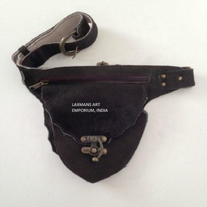 Riñoneras de motorista de gran venta, riñoneras de cuero indio, riñoneras de cuero gitano, riñonera de cuero de diseñador al por mayor de La India - Product Image 1