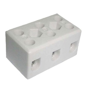TC-503-A 10mm 3-Pole High Temperature Ceramic <b>Terminal</b> Block - Product Image 1