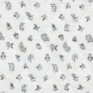 Algodón suave blanco base azul impreso mano bloque impresión Boho jaipuri rajai cama doble edredón para la venta algodón mulmul edredón - Product Image 2