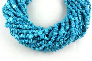 Cuentas lisas sin cortar de Gema azul cielo, Chips turquesa, fabricación de joyas hechas a mano, 2022, venta al por mayor - Product Image 3