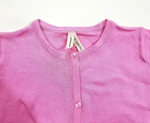 Etiquetas de marca de alta calidad, primavera y otoño, suéter de algodón para niñas y niños, chaqueta de manga larga de punto, lote de Stock de bandeshi